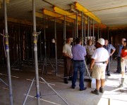 réunion de chantier sous les étais